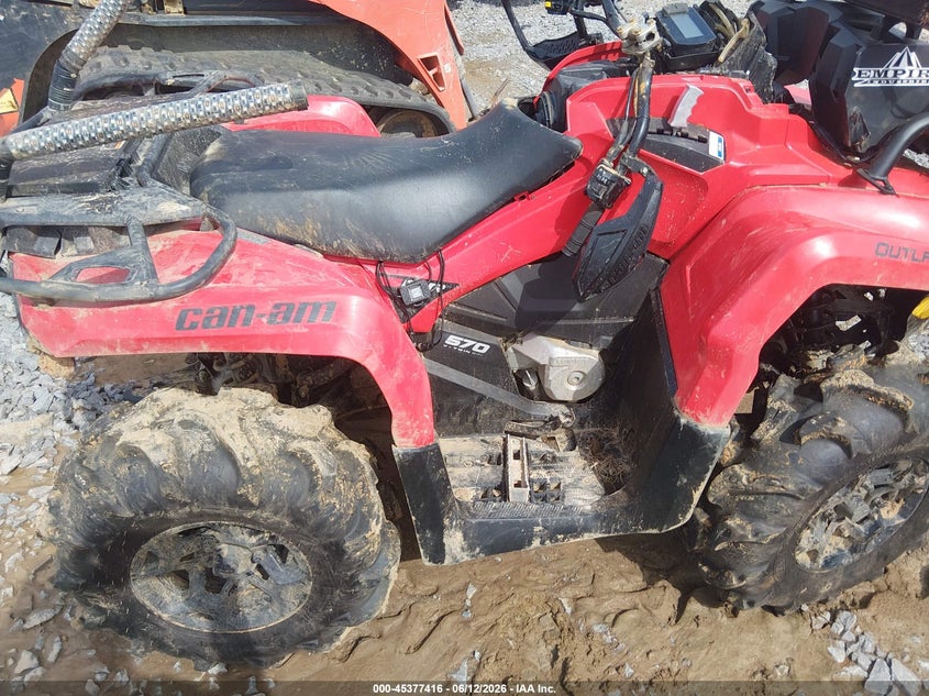2023 Can-am/ brp Outlander VIN 3JBLWAT42PJ000044 IAAI salvage auction — ROLLOVER, Clear (Tennessee), sold $1,050 on 2026-07-29 (photo 8)