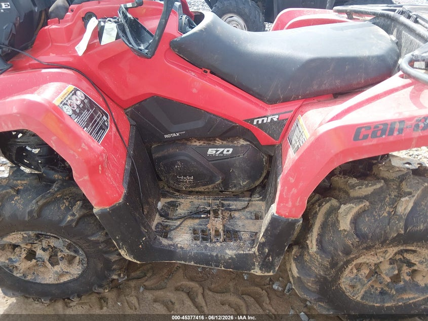2023 Can-am/ brp Outlander VIN 3JBLWAT42PJ000044 IAAI salvage auction — ROLLOVER, Clear (Tennessee), sold $1,050 on 2026-07-29 (photo 9)