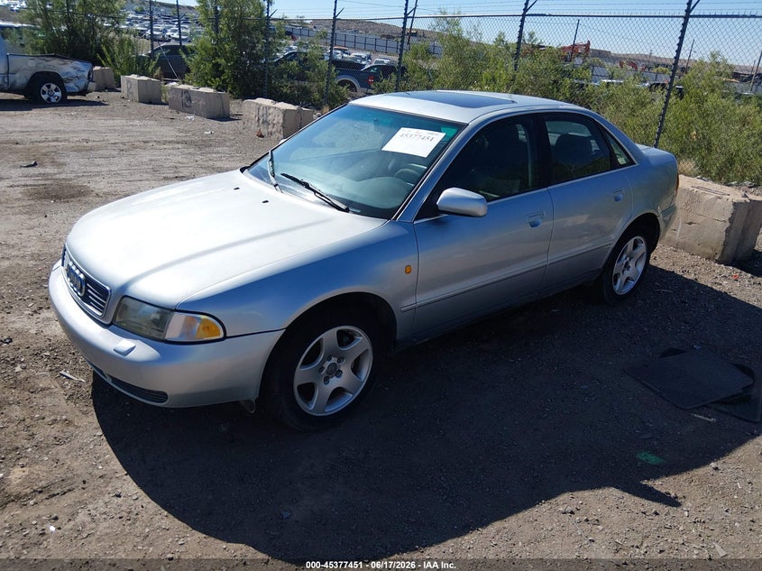 1998 Audi A4 VIN WAUED68D7WA004566 IAAI salvage auction — NORMAL WEAR, Clear (New Mexico), sold $250 on 2026-07-13 (photo 2)