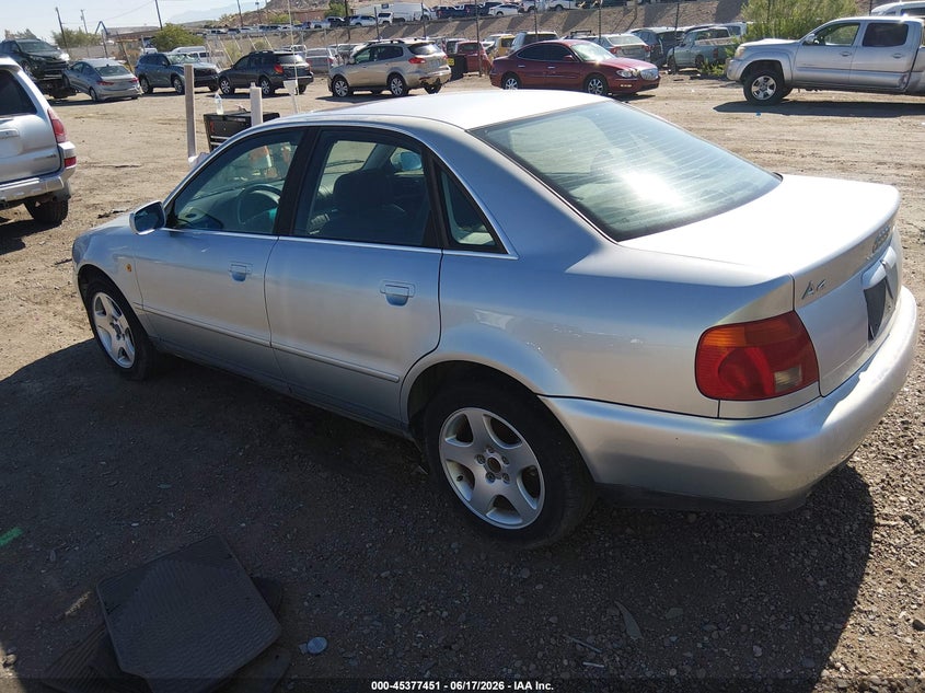 1998 Audi A4 VIN WAUED68D7WA004566 IAAI salvage auction — NORMAL WEAR, Clear (New Mexico), sold $250 on 2026-07-13 (photo 3)