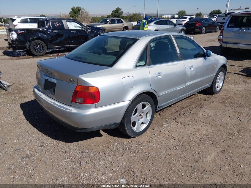 1998 Audi A4 VIN WAUED68D7WA004566 IAAI salvage auction — NORMAL WEAR, Clear (New Mexico), sold $250 on 2026-07-13 (photo 4)