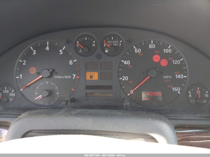 1998 Audi A4 VIN WAUED68D7WA004566 IAAI salvage auction — NORMAL WEAR, Clear (New Mexico), sold $250 on 2026-07-13 (photo 7)