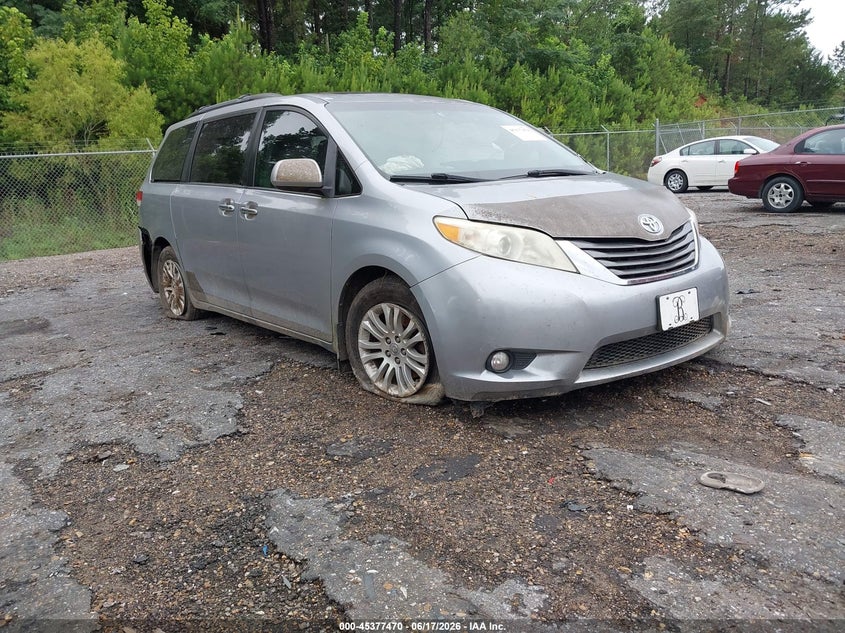 2012 Toyota Sienna VIN 5TDYK3DC2CS192073 IAAI salvage auction — LEFT SIDE, Salvage (Mississippi), sold $1,000 on 2026-07-15 (photo 1)