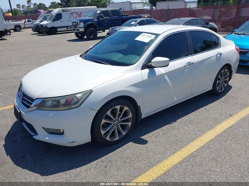 2013 Honda Accord VIN 1HGCR2F55DA162273 IAAI salvage auction — RIGHT FRONT, Salvage (California), sold $2,550 on 2026-07-18 (photo 2)