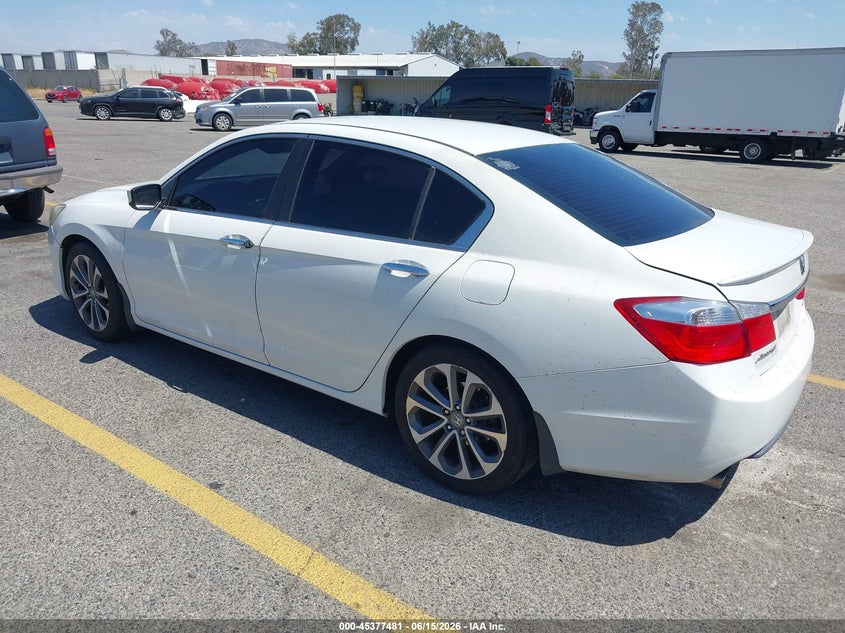 2013 Honda Accord VIN 1HGCR2F55DA162273 IAAI salvage auction — RIGHT FRONT, Salvage (California), sold $2,550 on 2026-07-18 (photo 3)
