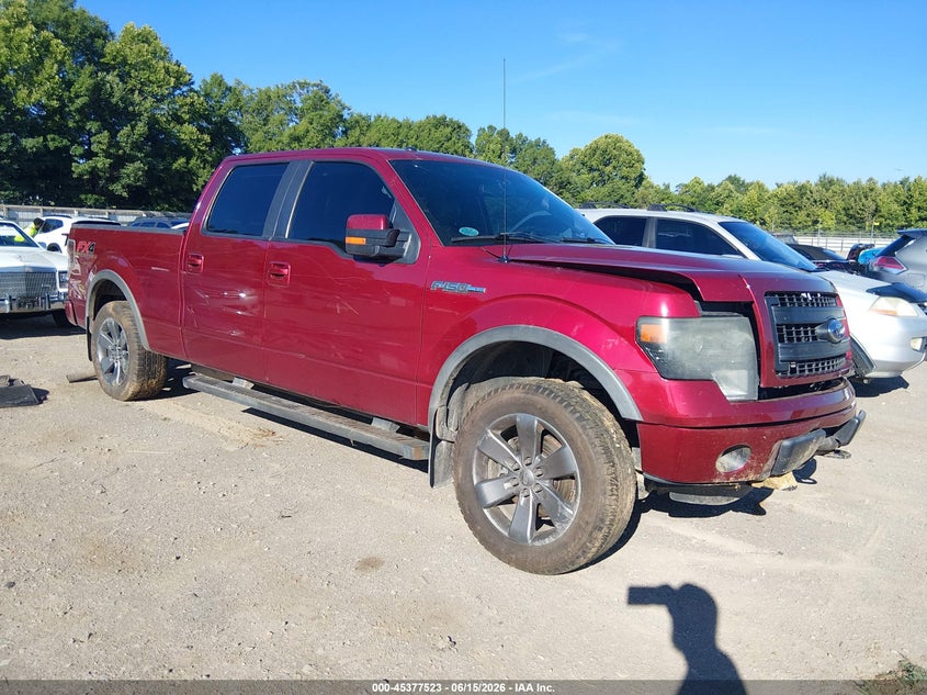 2014 Ford F-150 VIN 1FTFW1EF0EFC37863 IAAI salvage auction — LEFT SIDE, Clear (Tennessee), sold $1,100 on 2026-08-15 (photo 1)
