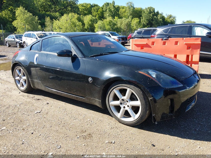 2006 Nissan 350z VIN JN1AZ34E36M351748 IAAI salvage auction — RIGHT FRONT, Clear (Indiana), sold $1,600 on 2026-07-08 (photo 1)