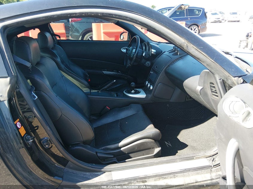 2006 Nissan 350z VIN JN1AZ34E36M351748 IAAI salvage auction — RIGHT FRONT, Clear (Indiana), sold $1,600 on 2026-07-08 (photo 5)