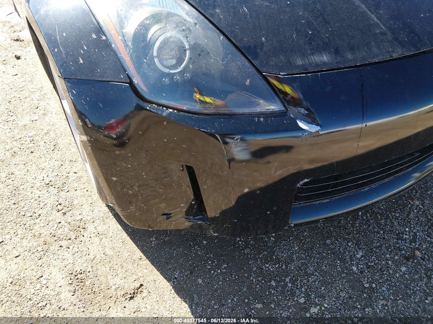 2006 Nissan 350z VIN JN1AZ34E36M351748 IAAI salvage auction — RIGHT FRONT, Clear (Indiana), sold $1,600 on 2026-07-08 (photo 6)