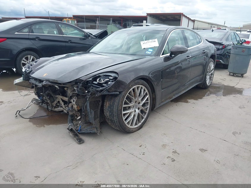 2018 Porsche Panamera VIN WP0AB2A74JL133091 IAAI salvage auction — FRONT & REAR, Salvage Title, sold $8,600 on 2026-07-26 (photo 2)