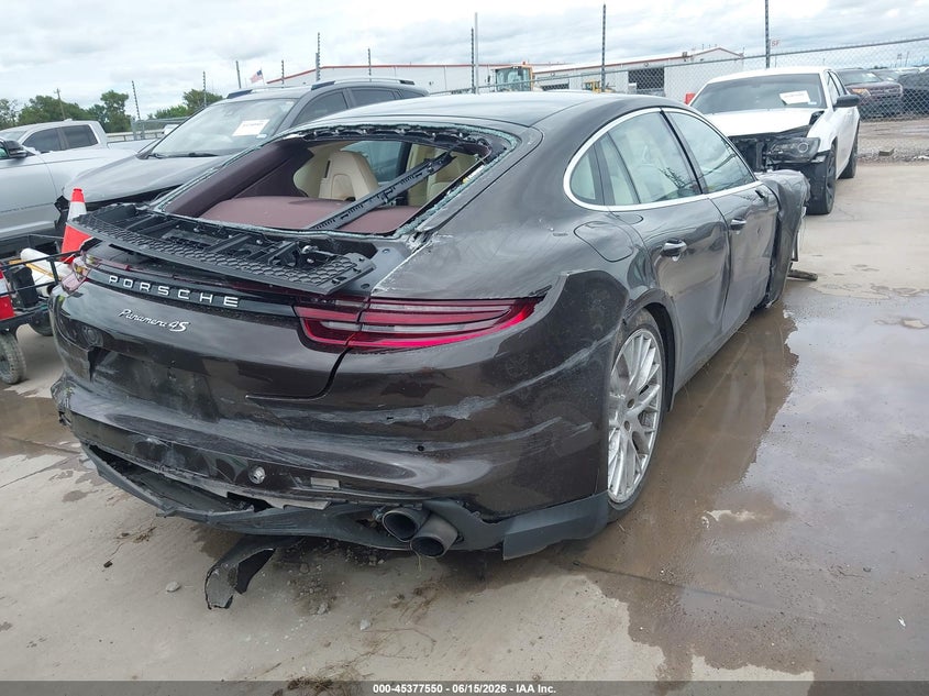 2018 Porsche Panamera VIN WP0AB2A74JL133091 IAAI salvage auction — FRONT & REAR, Salvage Title, sold $8,600 on 2026-07-26 (photo 4)