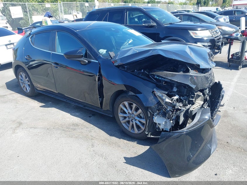 2021 Mazda 3 VIN JM1BPAJL2M1310993 IAAI salvage auction — FRONT END, Salvage (California), sold $1,350 on 2026-07-23 (photo 1)