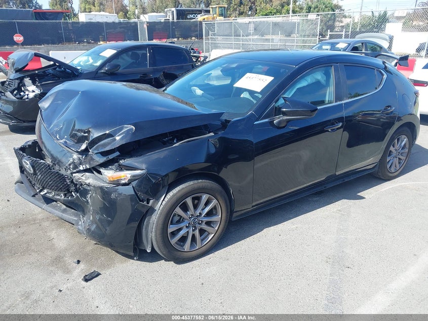 2021 Mazda 3 VIN JM1BPAJL2M1310993 IAAI salvage auction — FRONT END, Salvage (California), sold $1,350 on 2026-07-23 (photo 2)