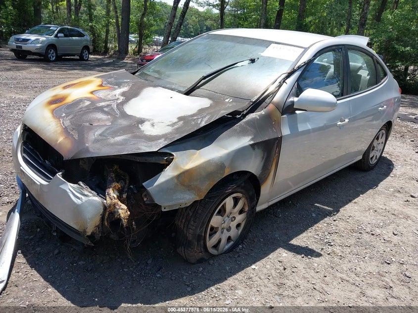 2007 Hyundai Elantra VIN KMHDU46D47U186650 IAAI salvage auction — ENGINE DAMAGE, Clear (Virginia), sold $100 on 2026-07-07 (photo 2)