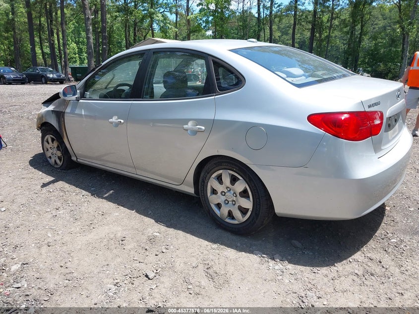 2007 Hyundai Elantra VIN KMHDU46D47U186650 IAAI salvage auction — ENGINE DAMAGE, Clear (Virginia), sold $100 on 2026-07-07 (photo 3)