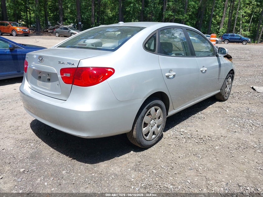 2007 Hyundai Elantra VIN KMHDU46D47U186650 IAAI salvage auction — ENGINE DAMAGE, Clear (Virginia), sold $100 on 2026-07-07 (photo 4)