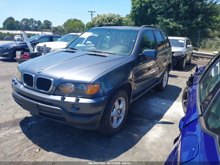 2002 BMW X5 VIN 5UXFA53562LP43435 IAAI salvage auction — NORMAL WEAR, Clear (North Carolina), sold $325 on 2026-07-23 (photo 2)