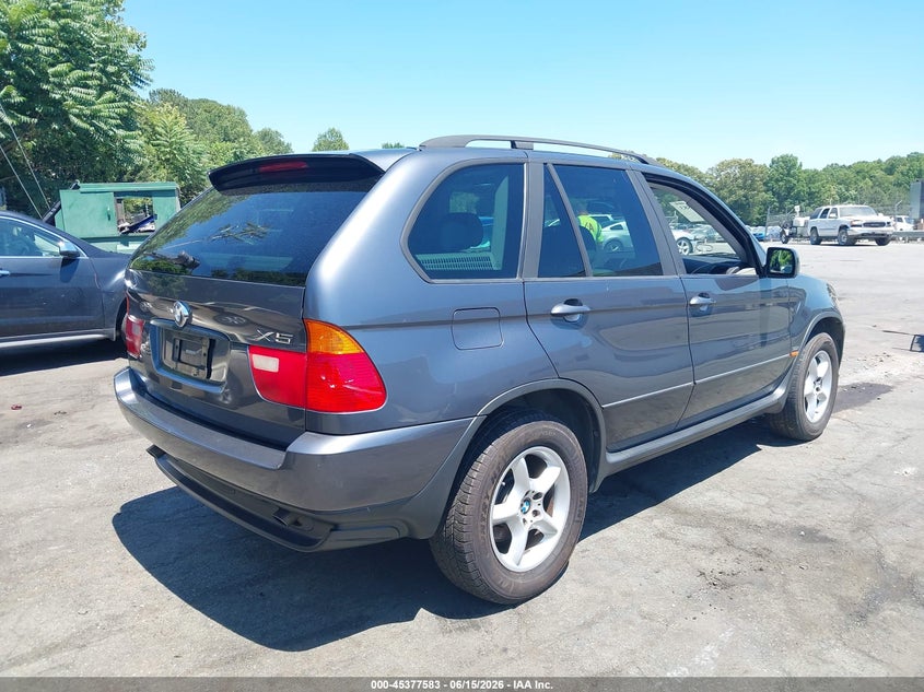 2002 BMW X5 VIN 5UXFA53562LP43435 IAAI salvage auction — NORMAL WEAR, Clear (North Carolina), sold $325 on 2026-07-23 (photo 4)