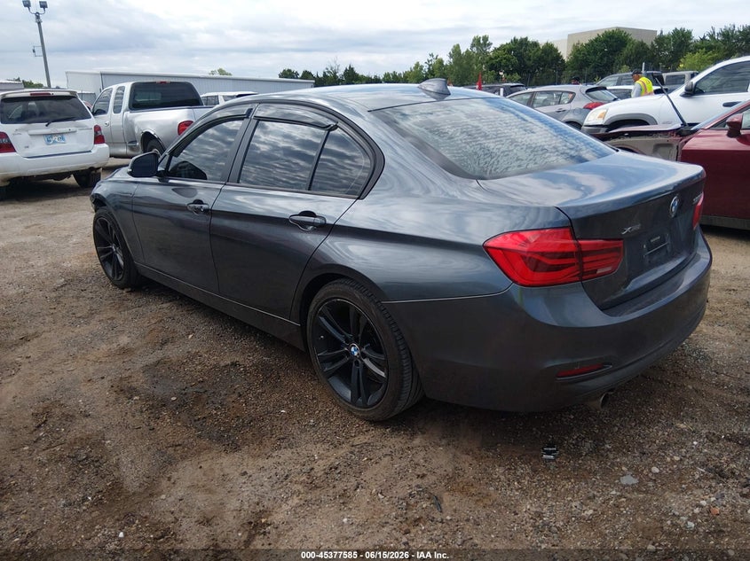 2016 BMW 3er VIN WBA8E5G59GNT41281 IAAI salvage auction — FRONT END, Rebuilt (Oklahoma), sold $3,000 on 2026-07-24 (photo 3)