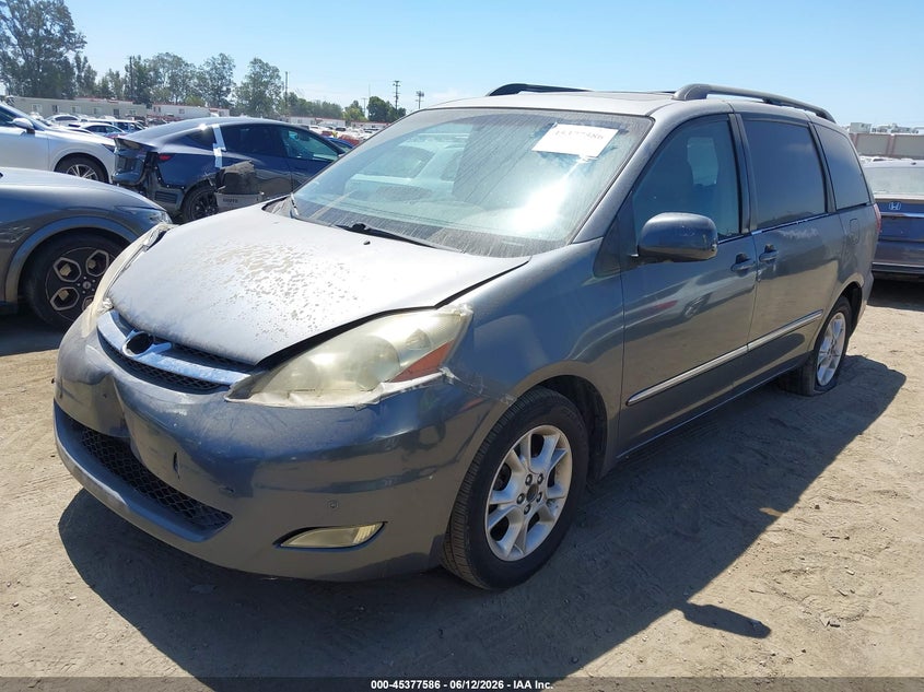 2006 Toyota Sienna VIN 5TDZA22C56S458405 IAAI salvage auction — UNKNOWN, Clear - Dealer Only (California), sold $600 on 2026-07-08 (photo 2)