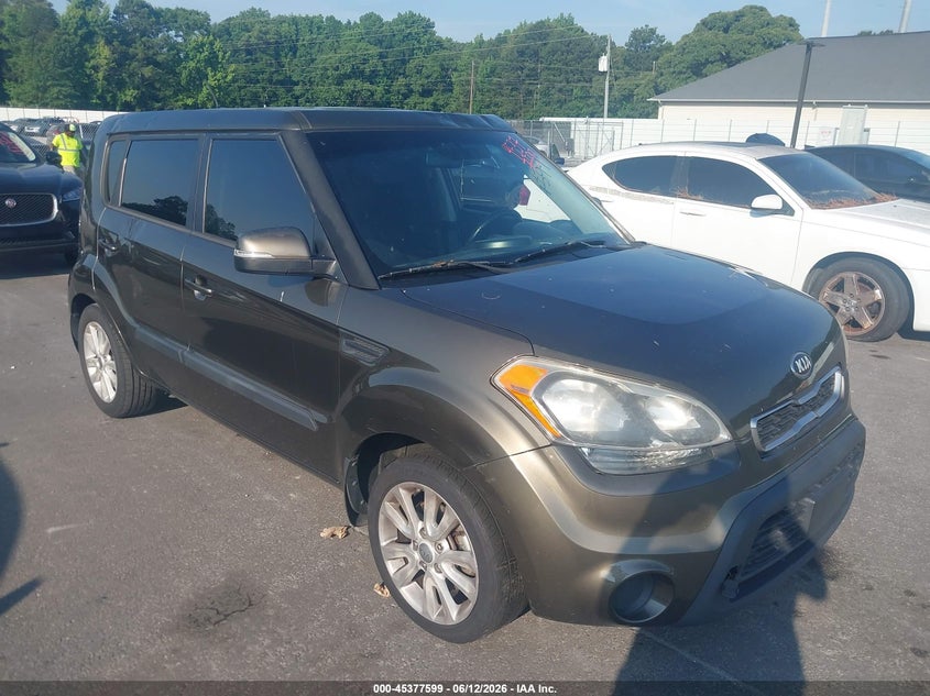 2013 Kia Soul VIN KNDJT2A60D7553707 IAAI salvage auction — NORMAL WEAR, Clear (Georgia), sold $750 on 2026-07-08 (photo 1)
