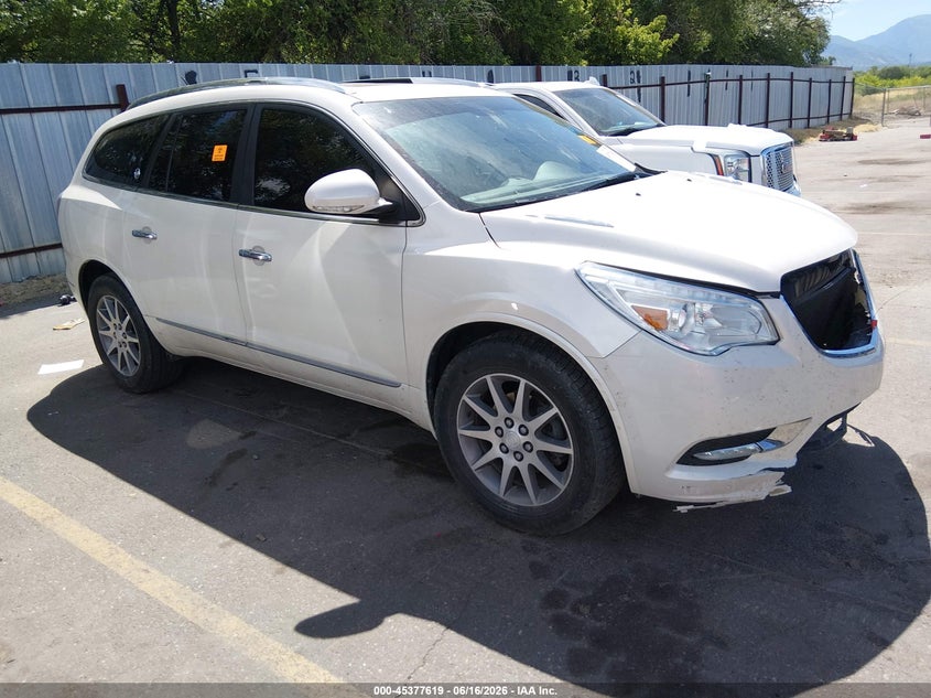 2014 Buick Enclave VIN 5GAKVBKD7EJ309800 IAAI salvage auction — FRONT END, Salvage Title, sold $450 on 2026-09-03 (photo 1)