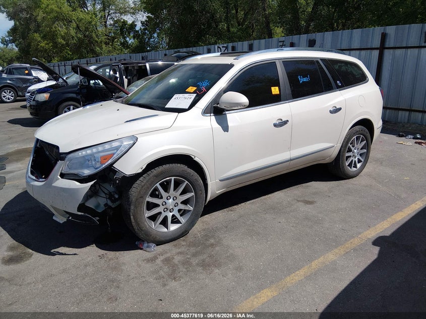 2014 Buick Enclave VIN 5GAKVBKD7EJ309800 IAAI salvage auction — FRONT END, Salvage Title, sold $450 on 2026-09-03 (photo 2)