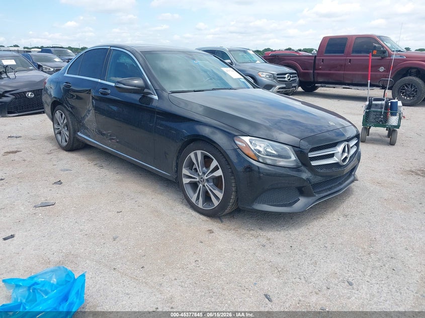 2018 Mercedes-benz C-klasse VIN WDDWF4JB9JR419788 IAAI salvage auction — SIDE, Original (Texas), sold $6,600 on 2026-08-15 (photo 1)