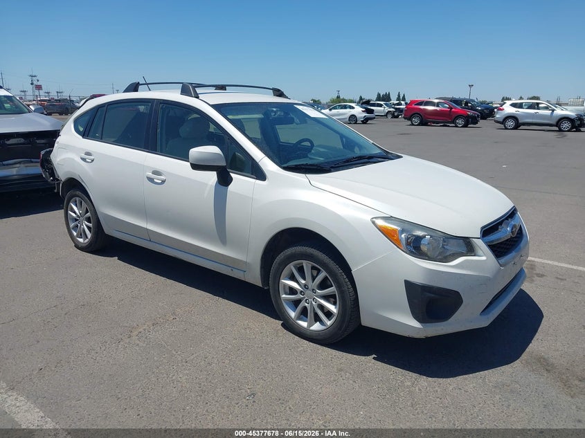2013 Subaru Impreza VIN JF1GPAC63D1898874 IAAI salvage auction — REAR END, Salvage Title, sold $50 on 2026-07-22 (photo 1)