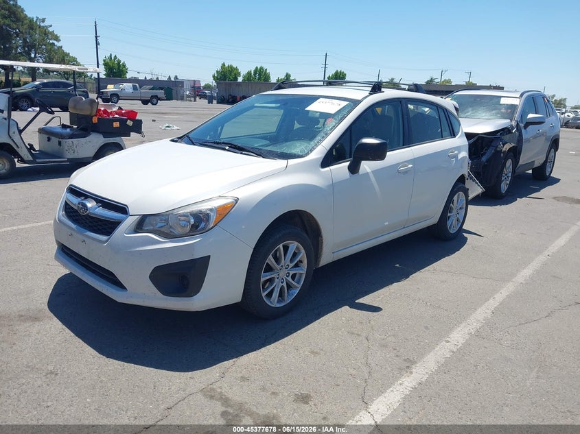 2013 Subaru Impreza VIN JF1GPAC63D1898874 IAAI salvage auction — REAR END, Salvage Title, sold $50 on 2026-07-22 (photo 2)
