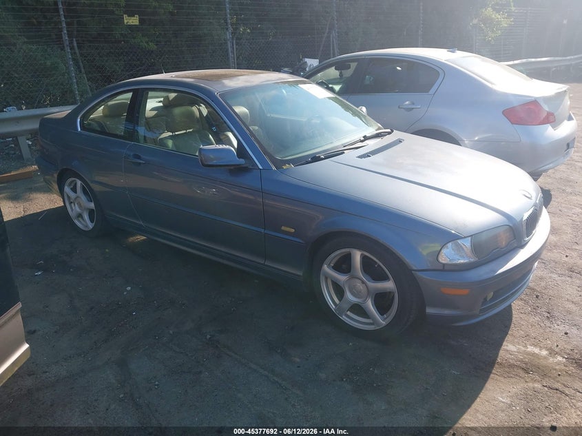 2000 BMW 3er VIN WBABM3344YJN86864 IAAI salvage auction — NORMAL WEAR, Clear (North Carolina), sold $500 on 2026-07-09 (photo 1)