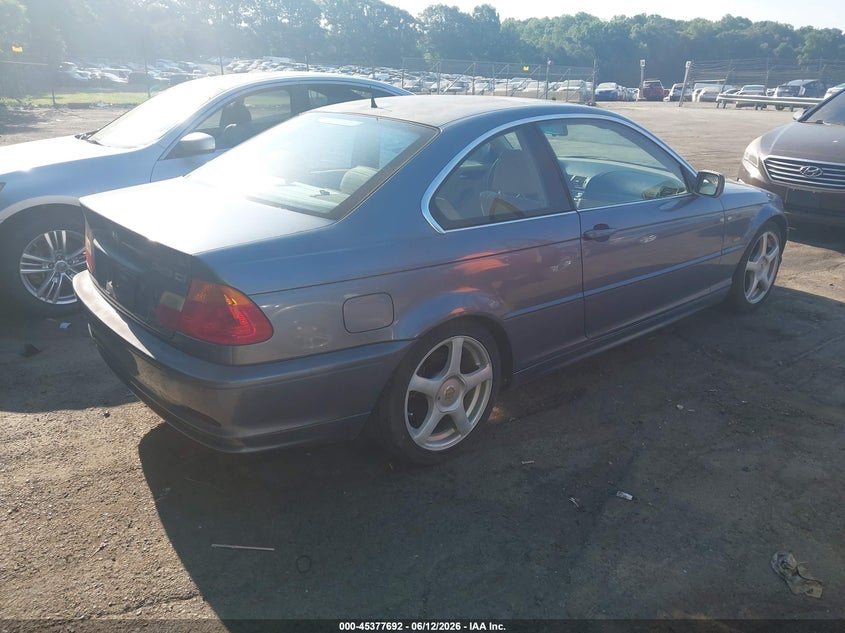 2000 BMW 3er VIN WBABM3344YJN86864 IAAI salvage auction — NORMAL WEAR, Clear (North Carolina), sold $500 on 2026-07-09 (photo 4)