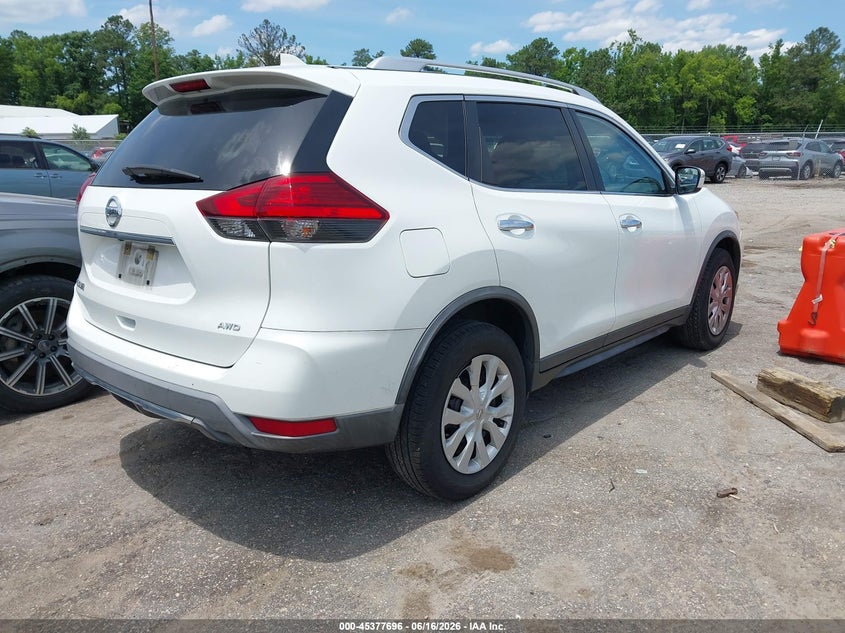 2017 Nissan Rogue VIN KNMAT2MV9HP582714 IAAI salvage auction — LEFT SIDE, Clear (Virginia), sold $1,300 on 2026-07-31 (photo 4)
