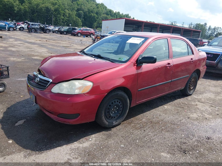 2008 Toyota Corolla VIN 2T1BR32E78C902459 IAAI salvage auction — FRONT & REAR, Salvage (West Virginia), sold $425 on 2026-07-18 (photo 2)