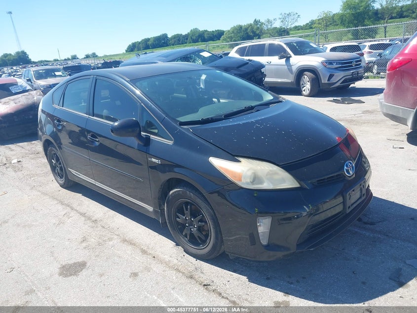 2012 Toyota Prius VIN JTDKN3DU0C5409440 IAAI salvage auction — SIDE, Regular Certificate (Iowa), sold $800 on 2026-07-28 (photo 1)