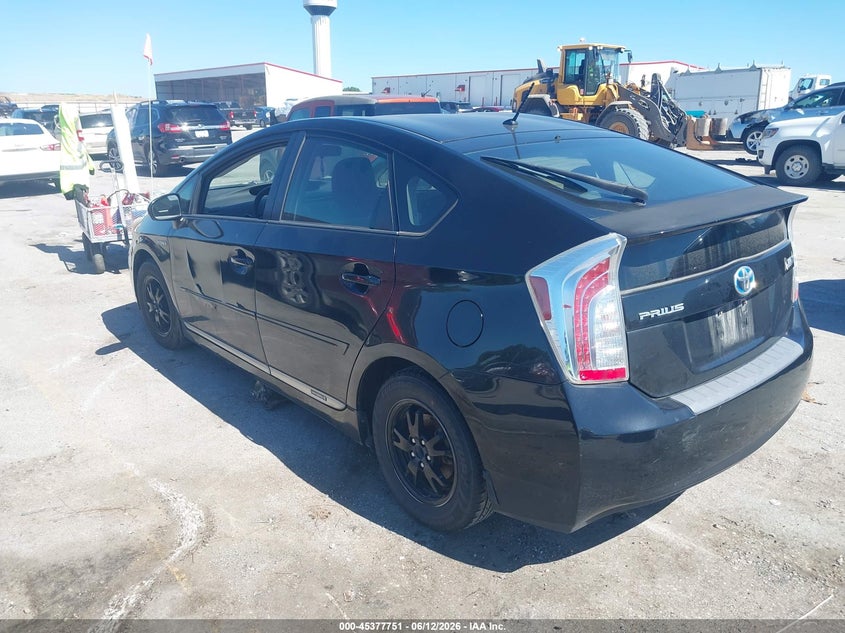 2012 Toyota Prius VIN JTDKN3DU0C5409440 IAAI salvage auction — SIDE, Regular Certificate (Iowa), sold $800 on 2026-07-28 (photo 3)