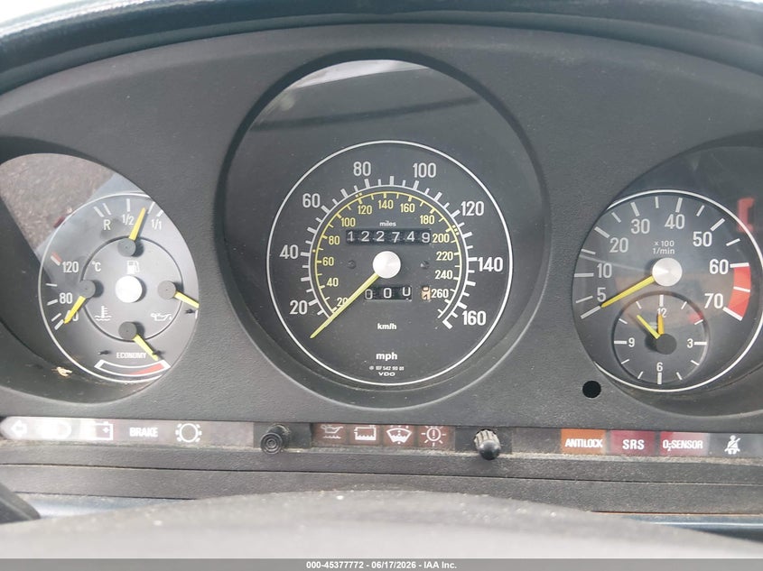 1986 Mercedes-benz 560 VIN WDBBA48D6GA042907 IAAI salvage auction — FRONT END, Clear (South Carolina), sold $3,900 on 2026-07-29 (photo 7)