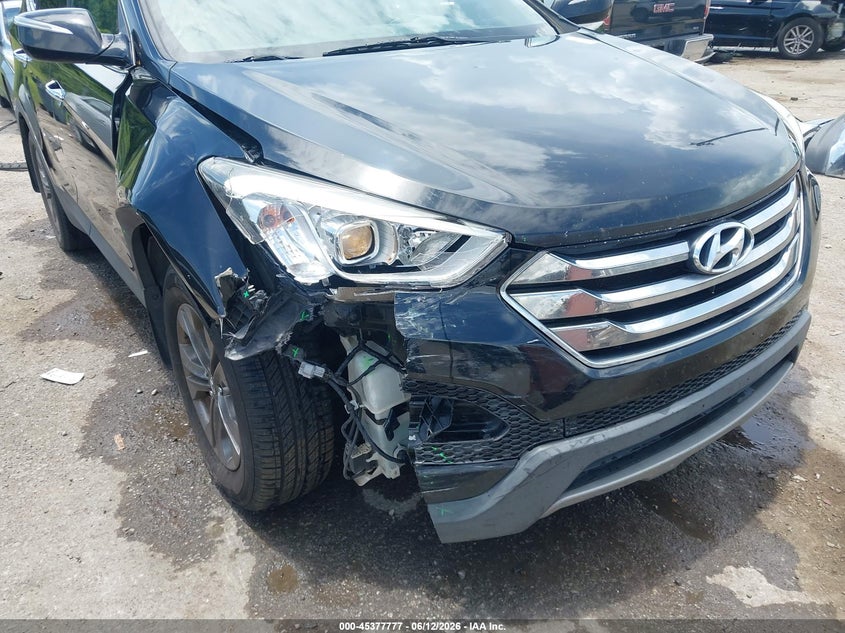 2013 Hyundai Santa fe VIN 5XYZU3LB1DG051338 IAAI salvage auction — FRONT END, Salvage (Louisiana), sold $1,050 on 2026-07-08 (photo 6)