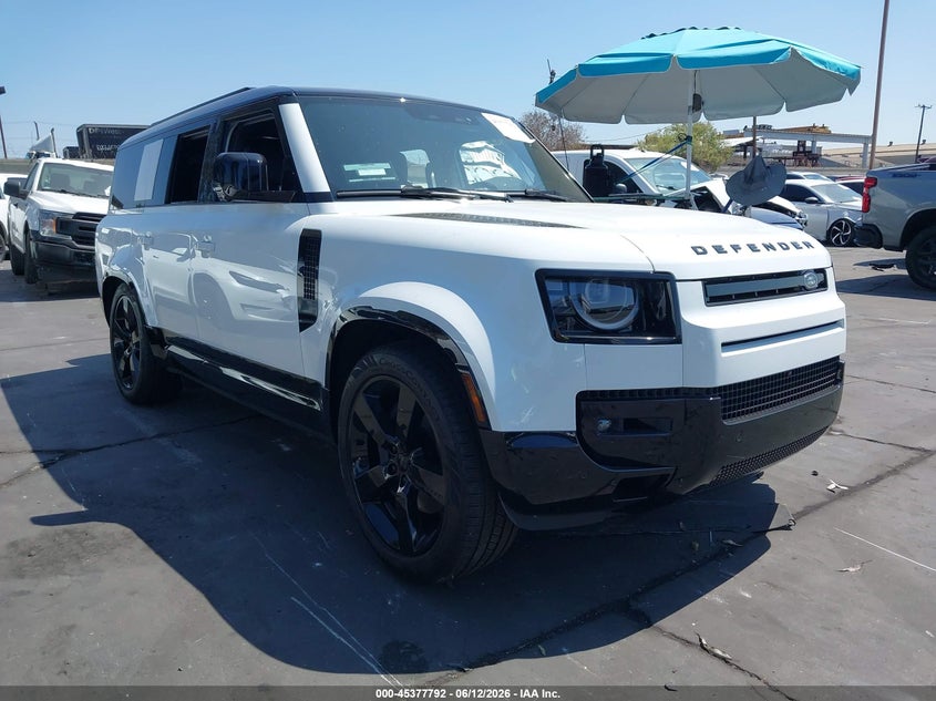 2026 Land rover Defender VIN SALE2FEU2T2509006 IAAI salvage auction — LEFT REAR, Salvage Title, sold $20,400 on 2026-07-22 (photo 1)