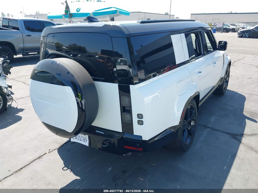 2026 Land rover Defender VIN SALE2FEU2T2509006 IAAI salvage auction — LEFT REAR, Salvage Title, sold $20,400 on 2026-07-22 (photo 4)