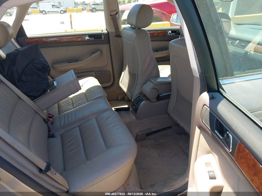2001 Audi A6 VIN WAUEH64BX1N001994 IAAI salvage auction — NORMAL WEAR, Clear - Dealer Only (California), sold $300 on 2026-07-09 (photo 8)
