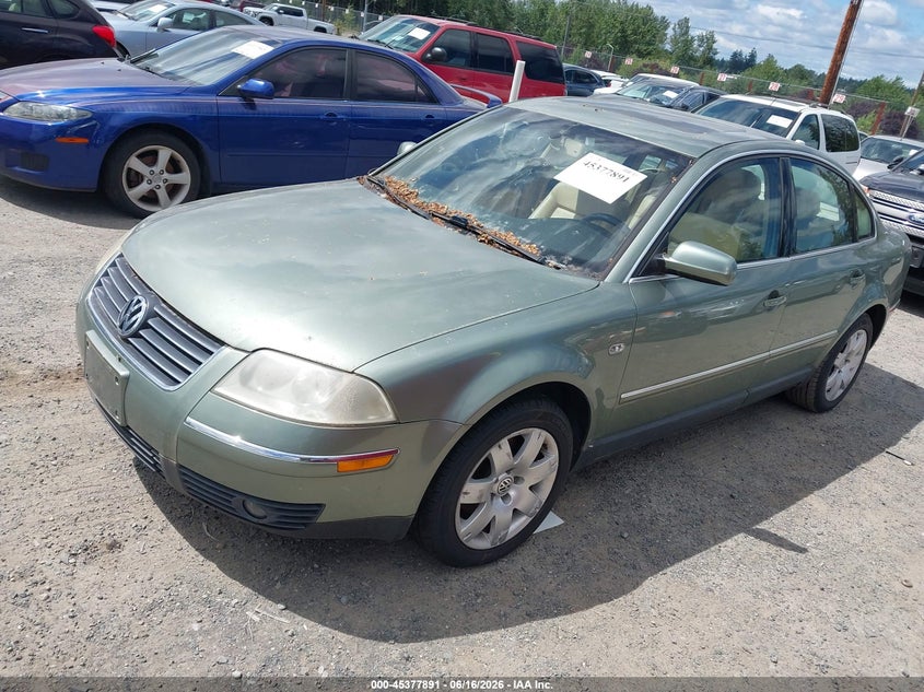 2002 Volkswagen Passat VIN WVWRH63B72P135826 IAAI salvage auction — NORMAL WEAR, Affidavit In Lieu Of Title (Washington), sold $250 on 2026-07-08 (photo 2)