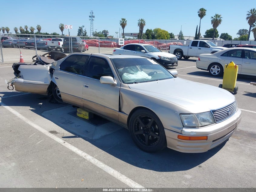 1995 Lexus Ls 400 VIN JT8UF22E7S0008182 IAAI salvage auction — REAR END, Non-Repairable (California), sold $25 on 2026-07-28 (photo 1)