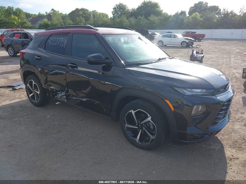 2021 Chevrolet Trailblazer VIN KL79MTSL7MB107123 IAAI salvage auction — RIGHT SIDE, Salvage (Indiana), sold $3,550 on 2026-07-21 (photo 1)