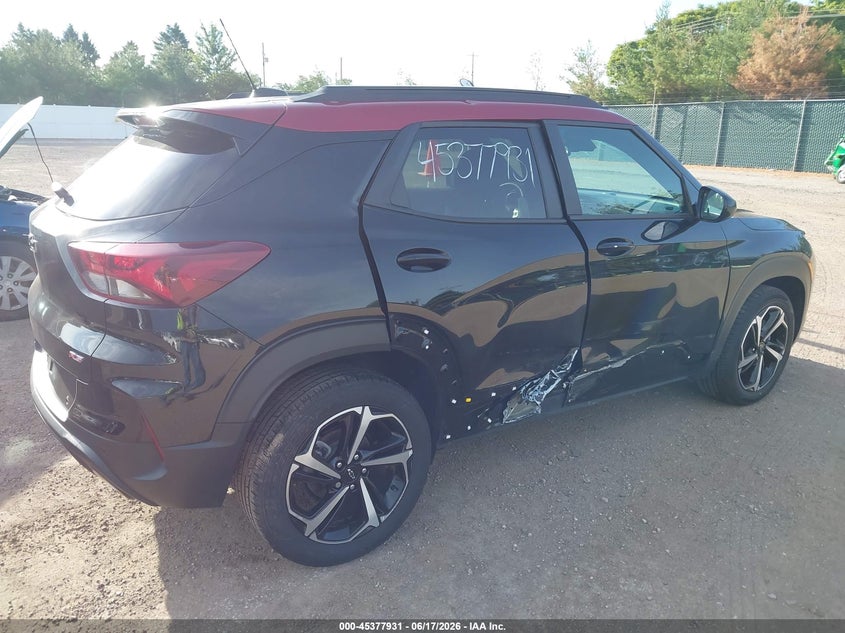 2021 Chevrolet Trailblazer VIN KL79MTSL7MB107123 IAAI salvage auction — RIGHT SIDE, Salvage (Indiana), sold $3,550 on 2026-07-21 (photo 6)