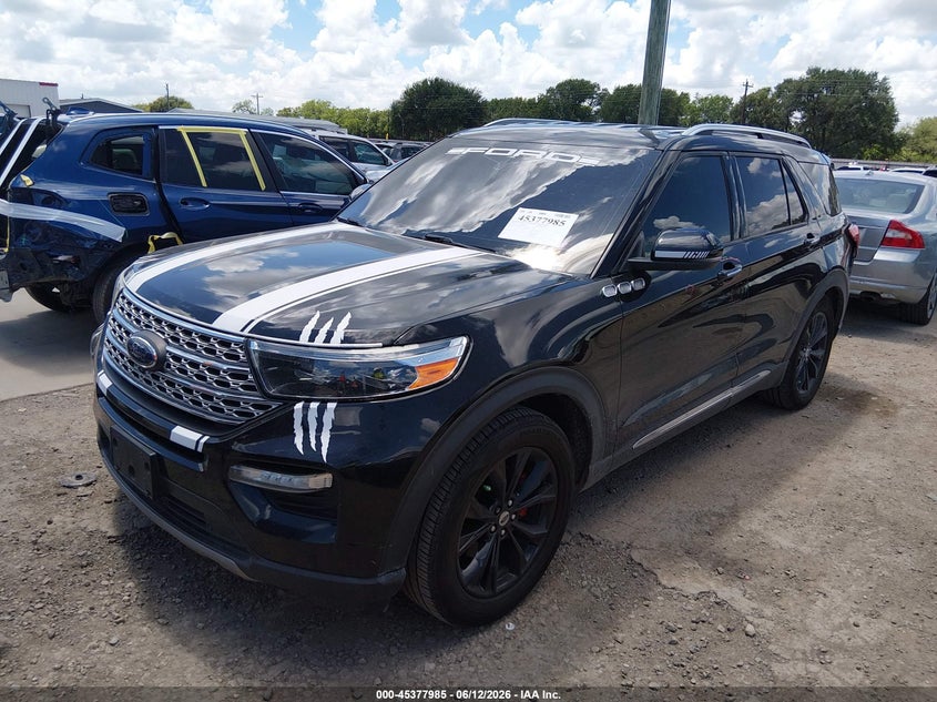 2021 Ford Explorer VIN 1FMSK7FH8MGA85056 IAAI salvage auction — REAR END, Salvage Title, sold $7,000 on 2026-08-22 (photo 2)