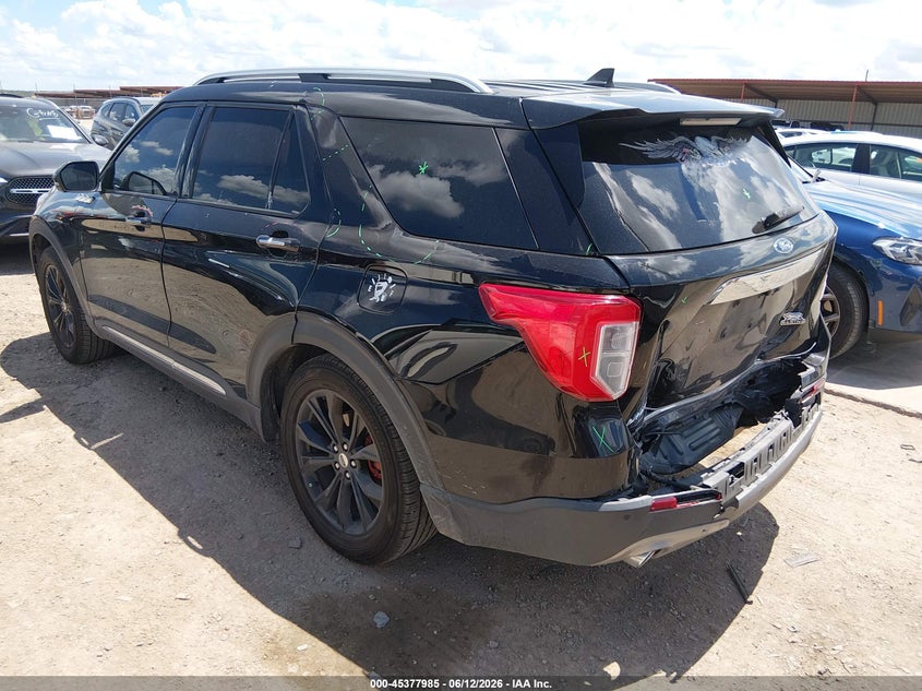 2021 Ford Explorer VIN 1FMSK7FH8MGA85056 IAAI salvage auction — REAR END, Salvage Title, sold $7,000 on 2026-08-22 (photo 3)