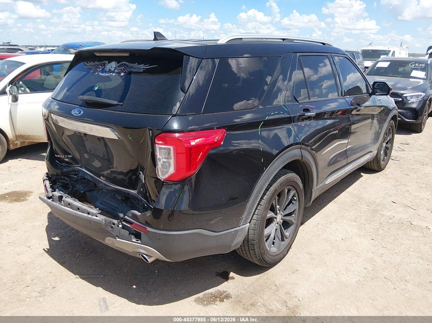 2021 Ford Explorer VIN 1FMSK7FH8MGA85056 IAAI salvage auction — REAR END, Salvage Title, sold $7,000 on 2026-08-22 (photo 4)