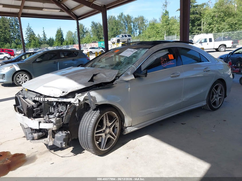 2014 Mercedes-benz Cla-klasse VIN WDDSJ4EB7EN056735 IAAI salvage auction — BIO HAZARD, Salvage Title, sold $725 on 2026-07-15 (photo 2)