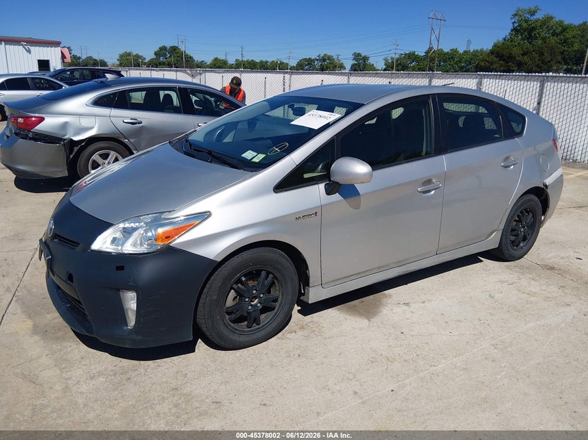2013 Toyota Prius VIN JTDKN3DU7D5555822 IAAI salvage auction — NORMAL WEAR, Clear (New York), sold $975 on 2026-07-21 (photo 2)